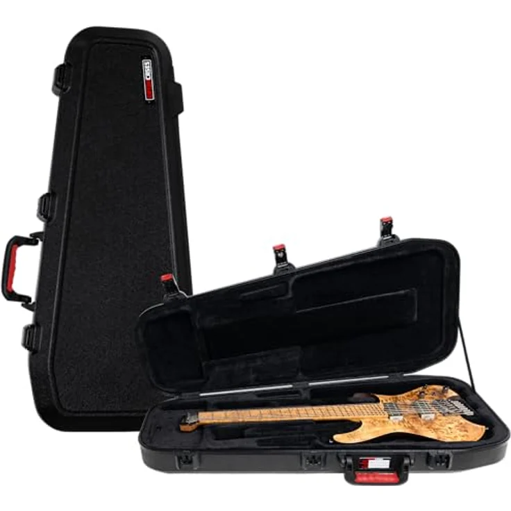 Gator TSA Headless Electric Guitar Case, anpassbares EPS-Interieur, ATA-geformtes Polyethylen, schwarz – Bild 1