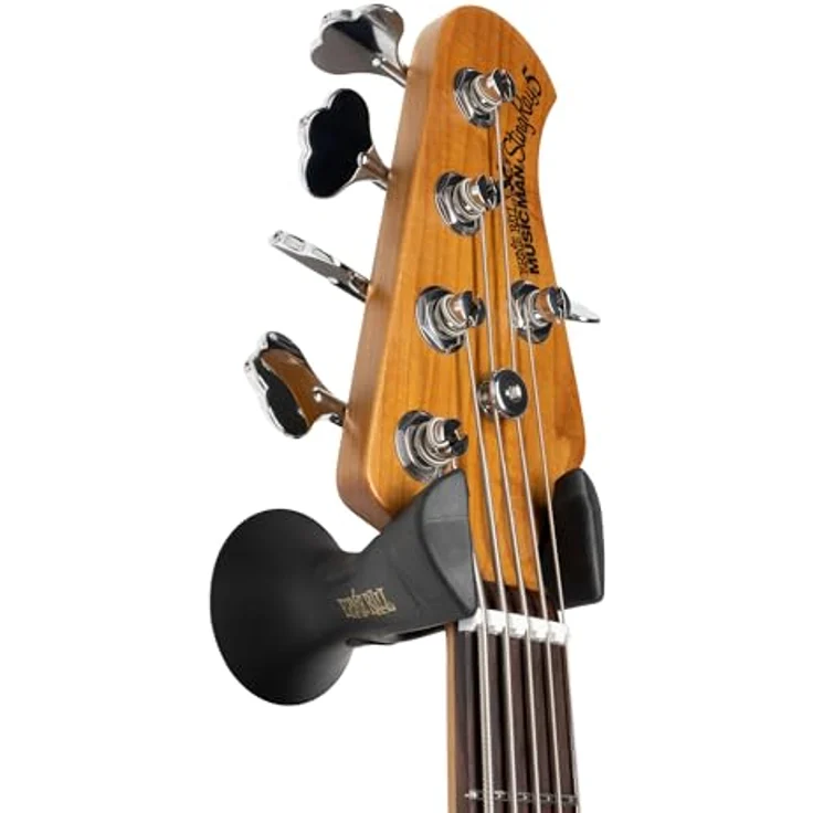 Ernie Ball Wall Hanger Black 9619, Gitarrenständer mit gepolsterter Auflage, schwarz, einfache Wandmontage – Bild 7