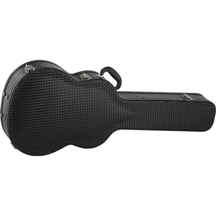 Manuel Rodriguez Vipera Classic Case, Gitarrenkoffer für Konzertgitarre mit schwarzem Lederimitat, 4 Schlösser, Zubehörfach und Hygrometer, 4,1 kg