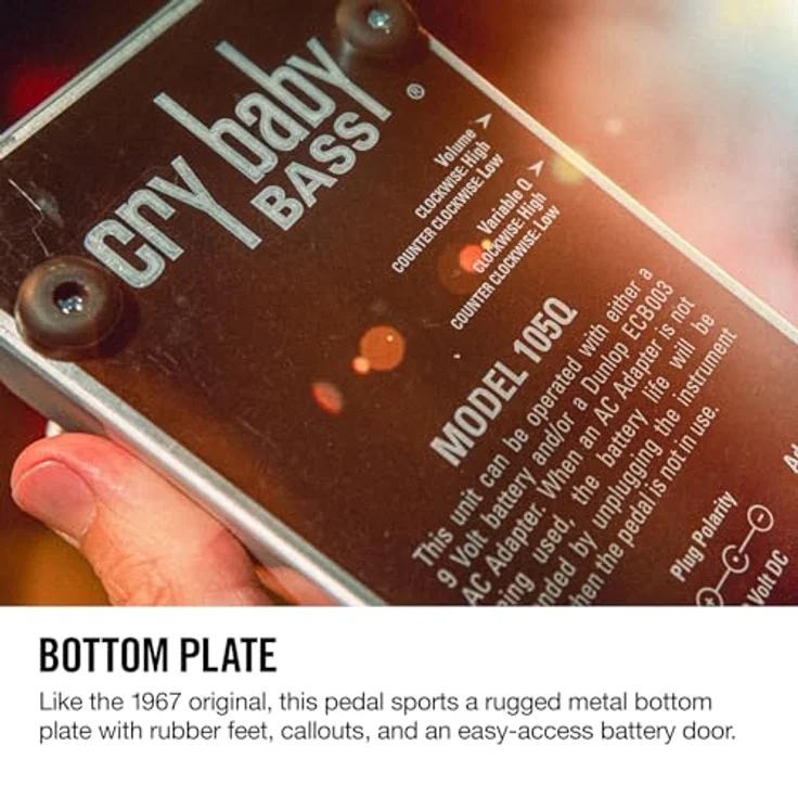 Dunlop Bass Q Crybaby, Wah Wah Pedal für Bass mit Q-Control und vollem, fettem Sound – Bild 9