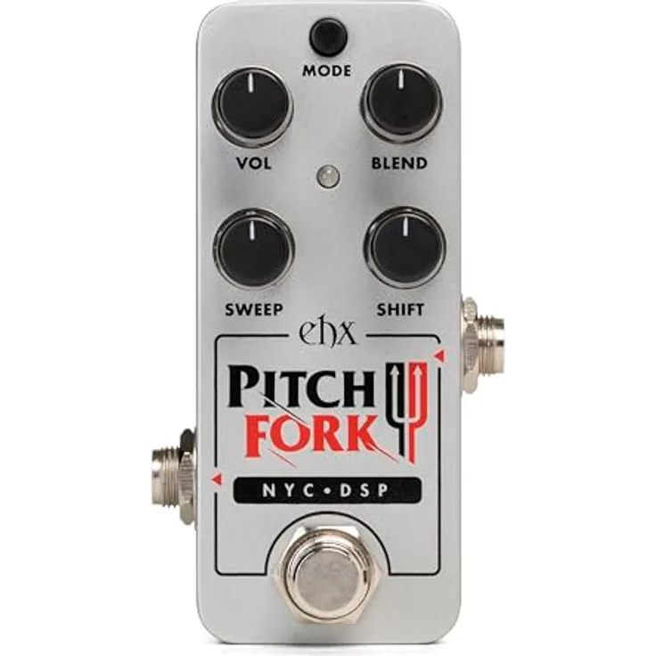 Electro Harmonix Pico Pitch Fork, Polyphonic Pitch Shifter für E-Gitarre mit 30 Pitch-Shift Optionen, inkl. Netzadapter