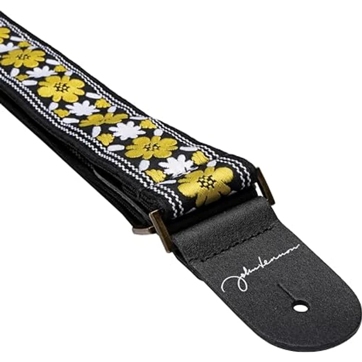 Daddario 50JL00 Lennon Rooftop, Gitarrengurt nachgebildet vom Rooftop Concert der Beatles, verstellbar von 99 cm - 147 cm, gemustert – Bild 2