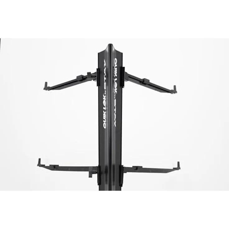 Stay Keyboard Stand Intruder Black, Keyboardständer für 2 Keyboards bis 76 Tasten, max. Höhe 1300 mm, Aluminium, schwarz, mit Transporttasche – Bild 4