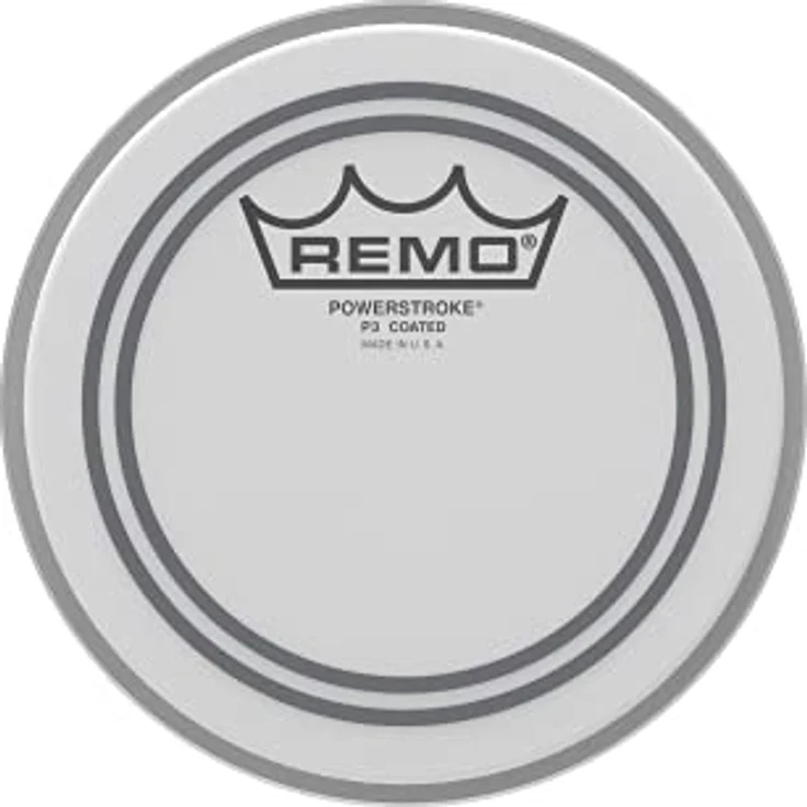 Remo Schlagzeugfell Powerstroke 3, 6" aufgerautes weißes Mylar-Fell mit fokussiertem Ton und Inlayring zur Dämpfung von Obertönen, P3-0106-BP – Bild 1