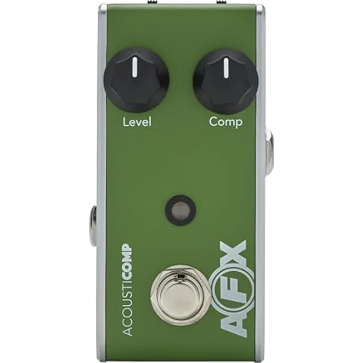 Fishman AFX AcoustiComp Mini Comp, Effektpedal für Akustik Gitarre mit Level- und Comp-Regler, True/Buffered Bypass – Bild 2