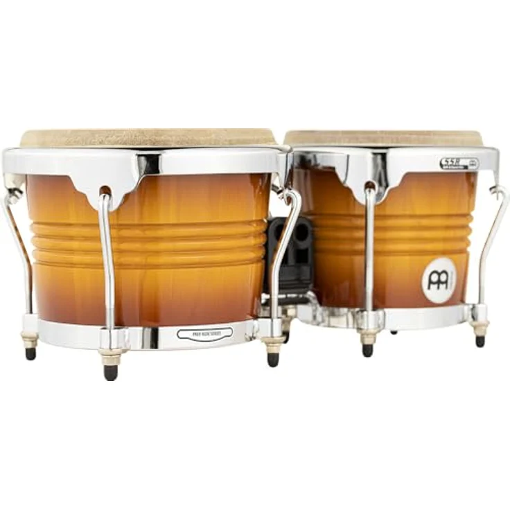 Meinl FWB200GAB Bongoset, Freeride Serie, 6 3/4" + 8", aus Rubber Wood, Farbe Gold Amber Sunburst – Bild 5