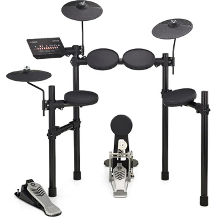 Yamaha DTX432K E-Drum Set, DTX402 Drum Modul mit 287 Sounds, 10 User Kits, USB/MIDI-Anschluss, inklusive 4x 7,5" Pads, 1x KP65 Kick Pad, 3x 10" Beckenpads