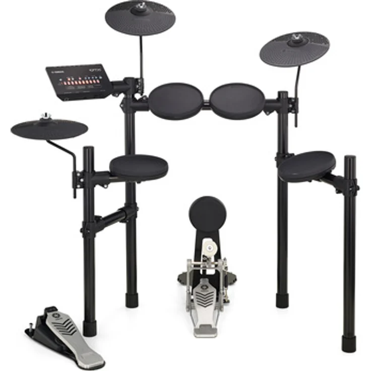 Yamaha DTX432K E-Drum Set, DTX402 Drum Modul mit 287 Sounds, 10 User Kits, USB/MIDI-Anschluss, inklusive 4x 7,5" Pads, 1x KP65 Kick Pad, 3x 10" Beckenpads