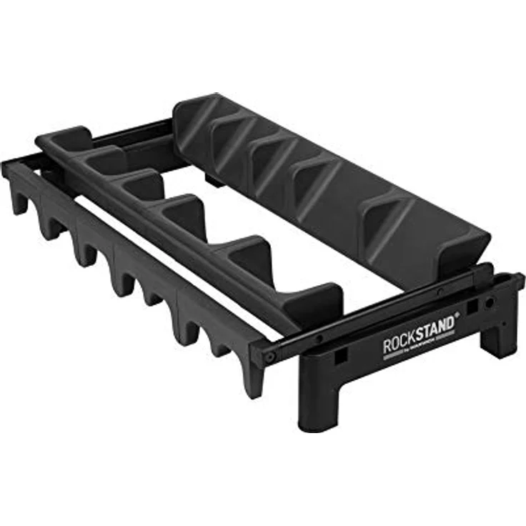 Rockstand RS 20866 2 A-Guitar Stand, Mehrzweck-Gitarrenständer für 2 Akustikgitarren oder 3 E-Gitarren, schwarz mit anthrazitfarbenen Softpads – Bild 7