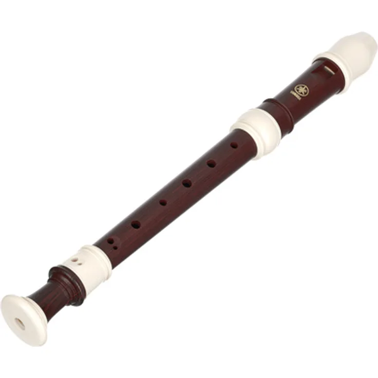 Yamaha YRS-322B Soprano Recorder, Sopranblockflöte mit Barocker Griffweise, ABS-Kunststoff in Palisander-Imitation, a1 = 442 Hz, inkl. Stofftasche