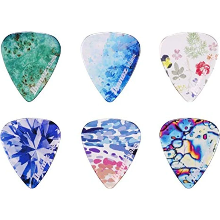 Ibanez PCP14H-C1 Kaleido Picks, Heavy Plektren Set aus Copolyester, 1,00 mm, 6 Stück, made in Japan – Bild 1