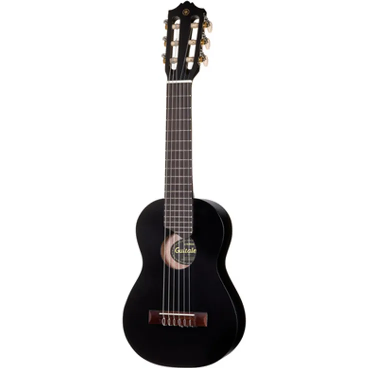 Yamaha GL1 Black, Gitarlele mit 6 Saiten, Fichtendecke, Meranti Body, Sonokeling Griffbrett, inkl. Gig Bag