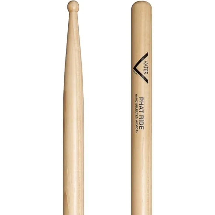Vater Hickory Phat Ride Wood, Drumsticks aus amerikanischem Hickory, 16" Länge, 0,580" Durchmesser