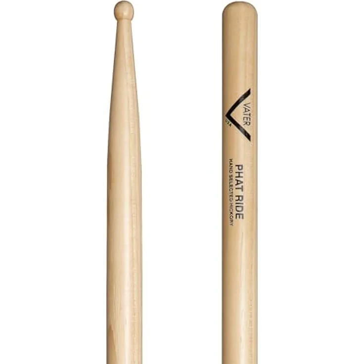 Vater Hickory Phat Ride Wood, Drumsticks aus amerikanischem Hickory, 16" Länge, 0,580" Durchmesser – Bild 1