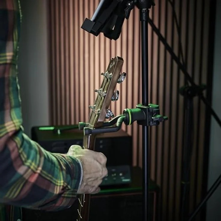 Gravity GS MS 08 Traveler, universeller Gitarrenständer mit Gummibeschichtung, für E-Gitarre, Akustikgitarre und Bass, 0,2 kg – Bild 8