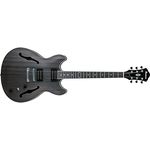 Ibanez AS53-TKF Artcore, Hollowbody E-Gitarre mit Sapele Korpus, 2x Infinity R Humbucker, Transparent Black Flat