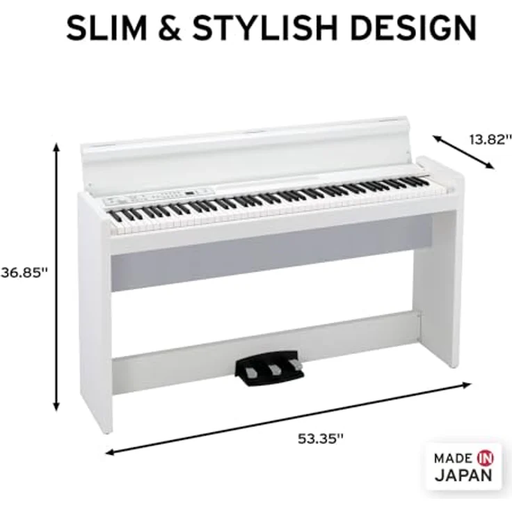 Korg LP-380U WH, Digital Piano mit 88 Tasten RH3, 30 Sounds, 120-stimmiger Polyphonie, weiß – Bild 3