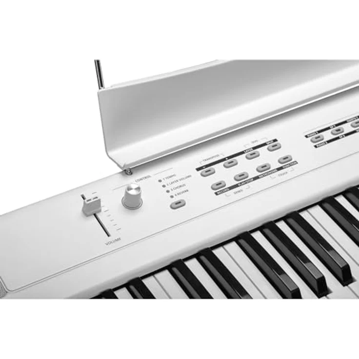 Kurzweil KaS1, Digitales Piano mit 88 Tasten Hammermechanik, 128-stimmiger Polyphonie, KORE 1.0 Sound Library, USB-Audio- und MIDI-Anschluss, weiß – Bild 3