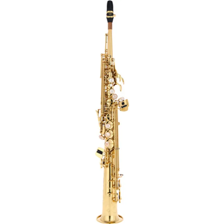 Selmer SE-S2L Soprano Saxophon, Super Action 80 II, goldlackiert mit Jubiläums-Gravur, inkl. S80 C*-Mundstück und Koffer