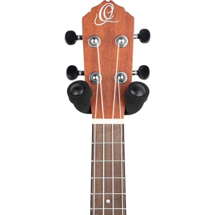 Ortega OUH-1NT Ukulele Wandhalter, anschraubbare Wandbefestigung mit gepolstertem Bügel und Echtholzplatte – Bild 5