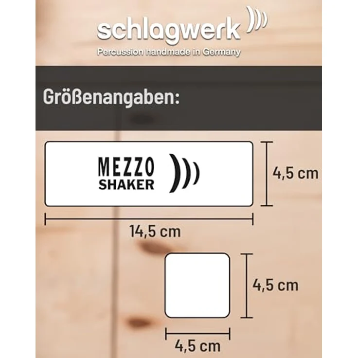 Schlagwerk SK35 Mezzo Shaker, Percussion Shaker aus Holz mit ausgewogenem Klang, ergonomischer Größe, Made in Germany – Bild 5