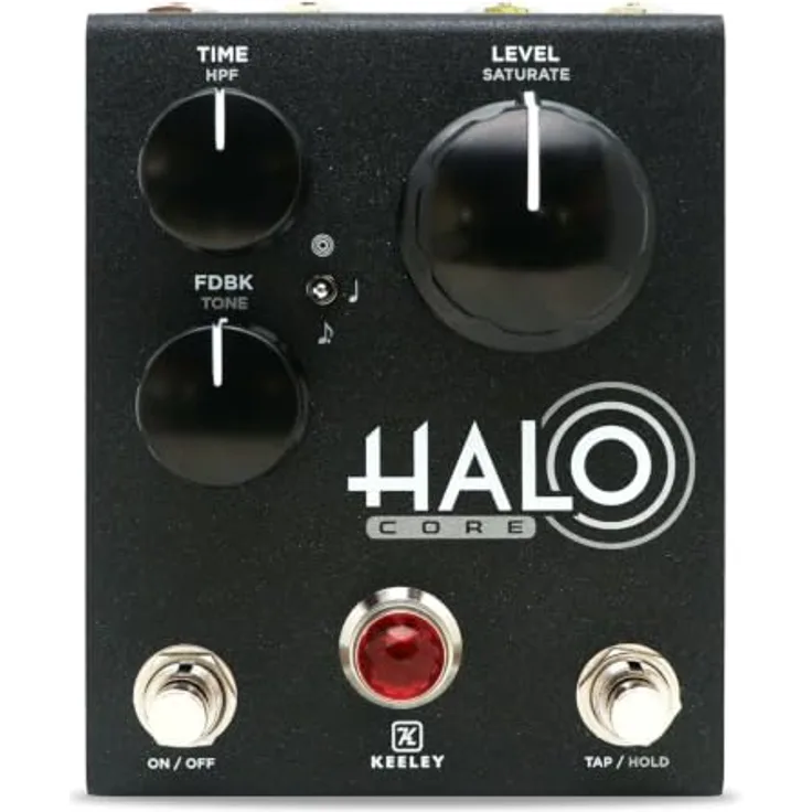 Keeley Halo Core - Andy Timmons Echo, True Stereo Delay Pedal mit 1500 ms max. Delay Time, 3 Delay Rhythm-Mode und Saturate-Regler
