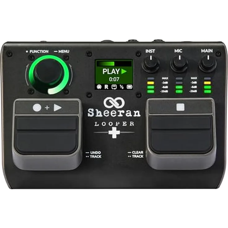 Sheeran Loopers Looper +, Looper Pedal mit 4 Modi, 32-Bit-Audio und 128 Speicherplätzen