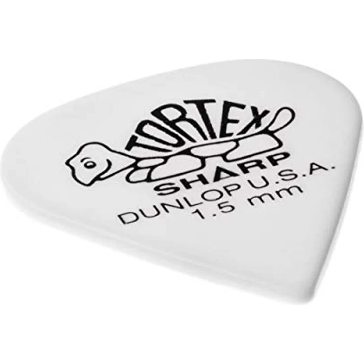 Dunlop Plectrums Tortex Sharp 1,50 mm, Set mit 72 Stück, weiß – Bild 3