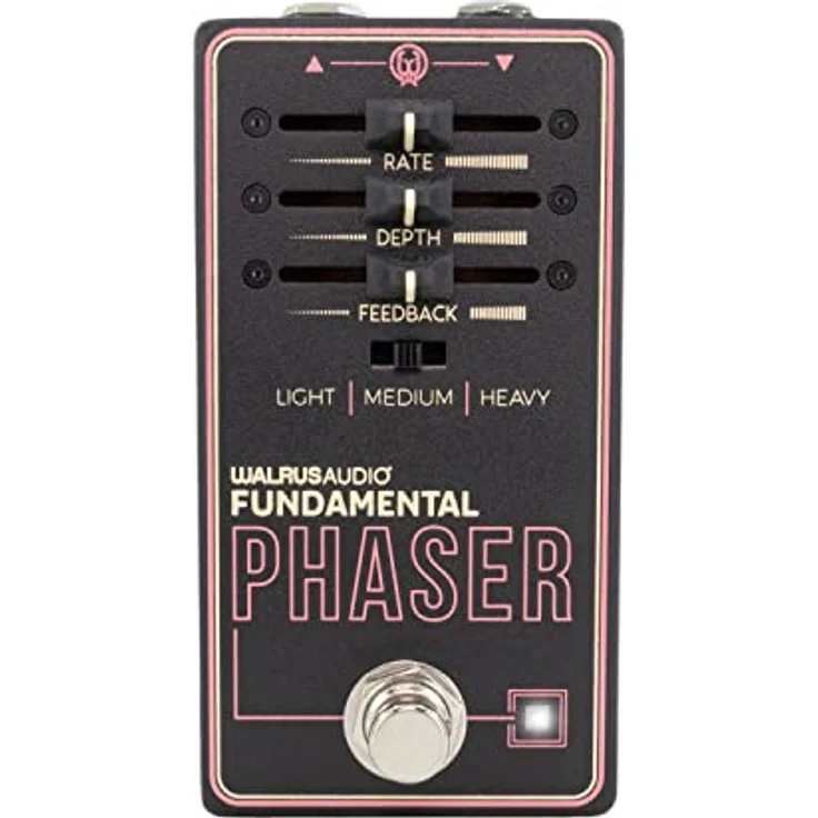 Walrus Audio Fundamental Phaser, Phaser Effektpedal mit 3 Modi, digitale Rekreation analoger Klänge, kompakt und übersichtlich, USA gefertigt – Bild 1