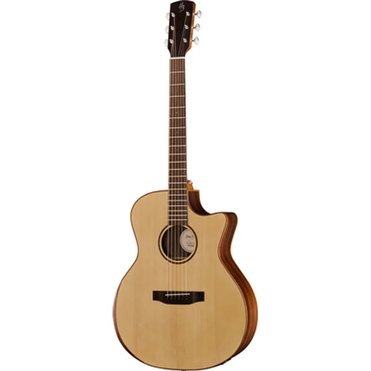 Harley Benton CLG-70SR CE NAT, Westerngitarre mit Grand Auditorium Korpus, massiver Sitka-Fichten-Decke und Fishman Sonicore Tonabnehmer, Natural Satin Finish