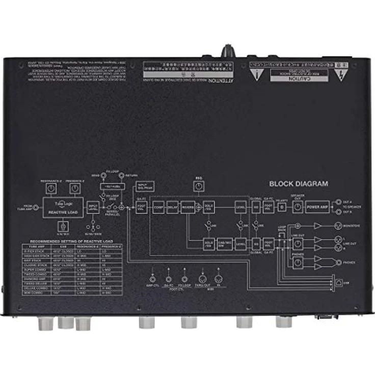 Boss WAZA Tube Amp Expander, Röhrenverstärker mit 150 Watt, integrierter 100 Watt Class-AB-Endstufe, 22 Lautsprecherbox-Emulationen und DSP-Effekten – Bild 4