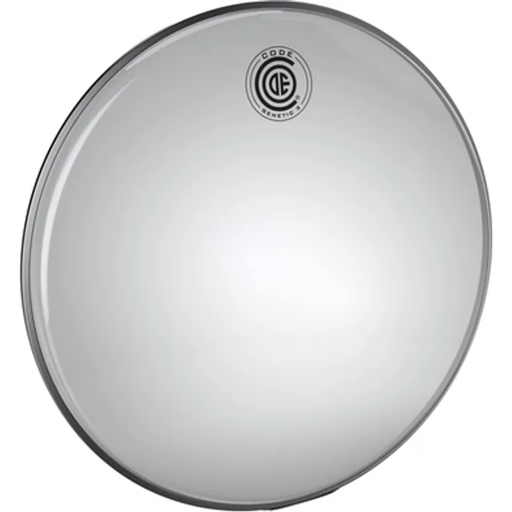 Code 14" Genetic 3 Snare Resonanzfell, einlagig (3 mils), transparent, Grip-Tight Hoops aus Aluminium mit Stahlkern