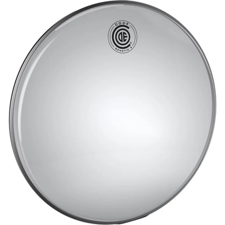 Code 14" Genetic 3 Snare Resonanzfell, einlagig (3 mils), transparent, Grip-Tight Hoops aus Aluminium mit Stahlkern – Bild 1