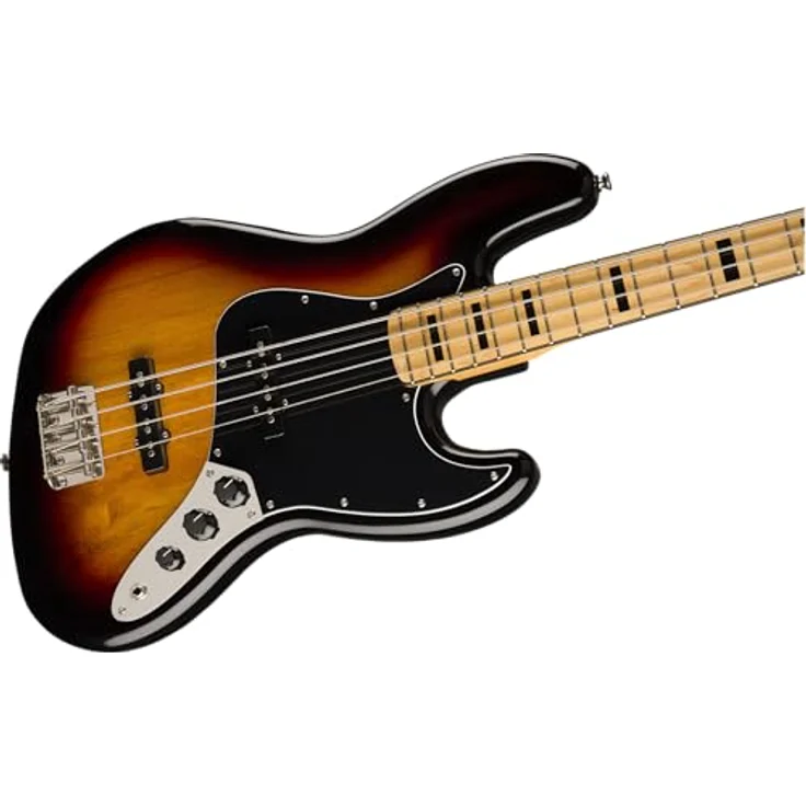 Squier CV 70s Jazz Bass MN, E-Bass mit Pappel Korpus, Ahorn Hals und 3-Color Sunburst Finish – Bild 5