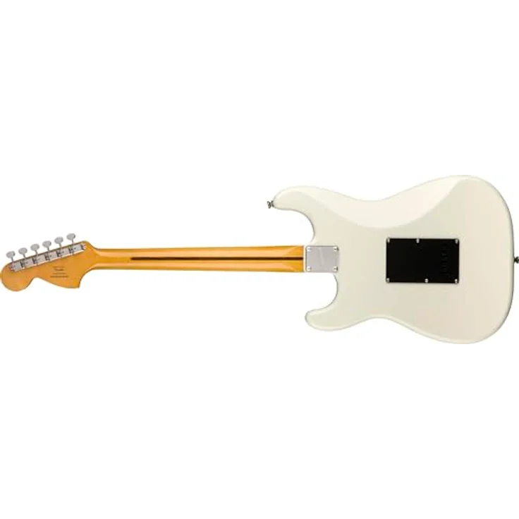 Squier by Fender Classic Vibe '70s Stratocaster E-Gitarre, Olympic White, Ahornhals, Vintage-Stil, Alnico Single-Coil-Tonabnehmer, ideal für Rock, Blues, Jazz & mehr – Bild 2