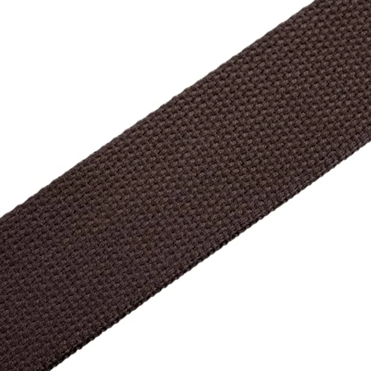 Levys Classic Cotton Strap 2" Gitarrengurt aus Baumwolle mit Wildleder-Endstück, verstellbar von 85 cm bis 155 cm, braun – Bild 4