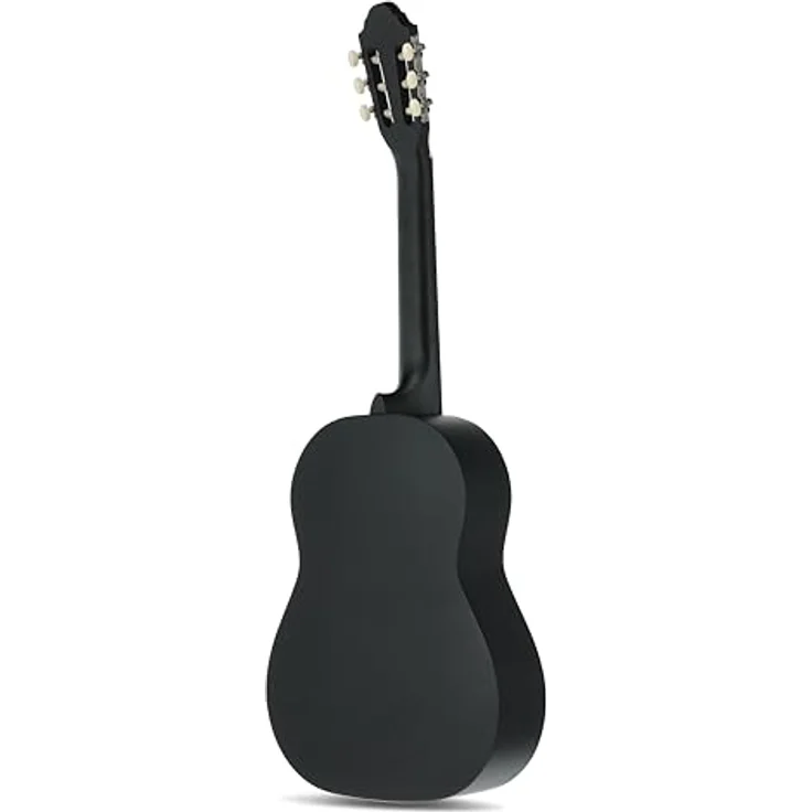 GEWA Juan Miguel Navarrez Konzertgitarre, 4/4 klassische Gitarre in schwarz, Starter Set mit Tasche, Plektren, Lehrbuch mit CD und Stimmgerät – Bild 3