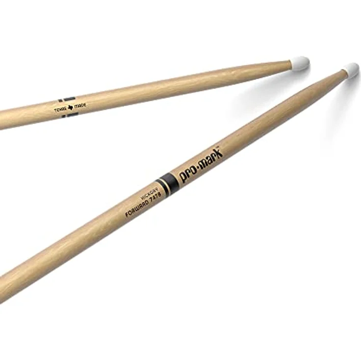 Pro Mark TX747BN Classic Forward 747B, Drumsticks aus Hickory mit ovalem Nylonkopf, 42,55 cm lang, 1,50 cm Durchmesser – Bild 1