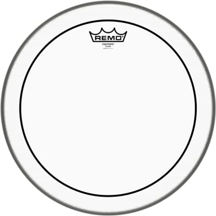 Remo 14" Pinstripe Clear Fell, Schlagzeugfell mit tiefem Ton und optimierter Dämpfung für ausgewogenen Klang – Bild 2