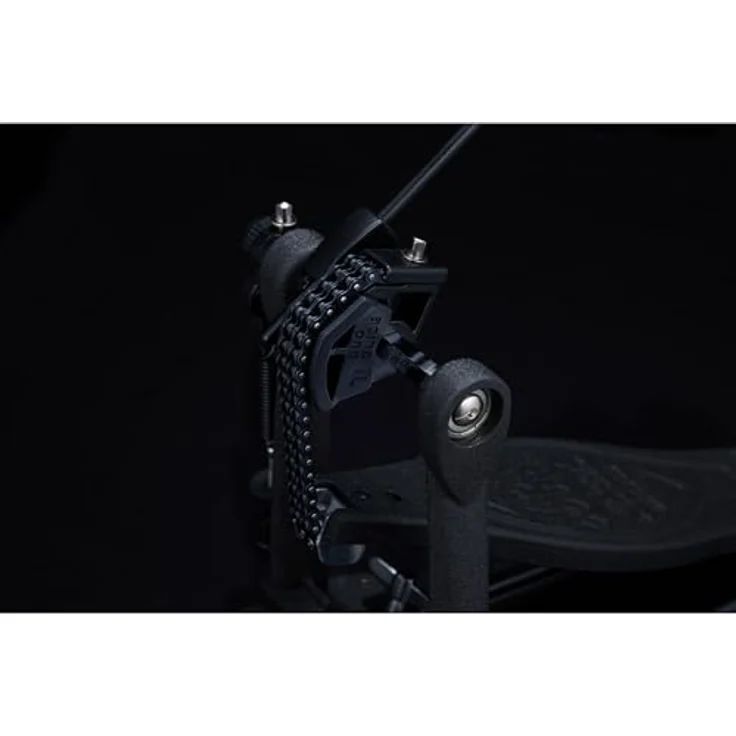 Tama Iron Cobra HP600DMB, Einzelfußmaschine der Dark Shadow Edition, matte schwarze Oberfläche, Duo Glide Kettenblatt, doppelte Kette – Bild 4