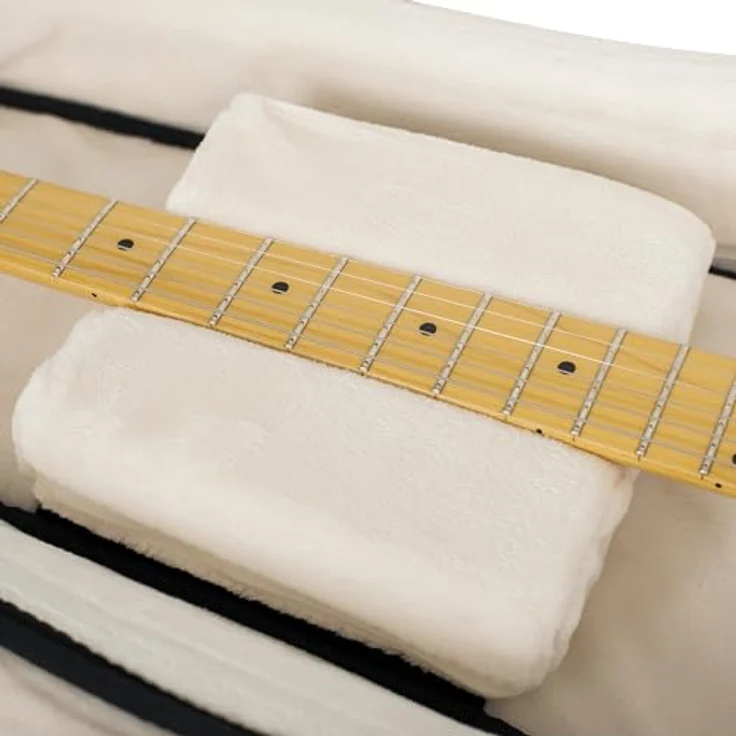 Gator G-PG E-Guitar Double Bag, professionelles Gigbag für 2 E-Gitarren mit Micro-Fleece Innenfutter und Regenschutz, schwarz – Bild 10