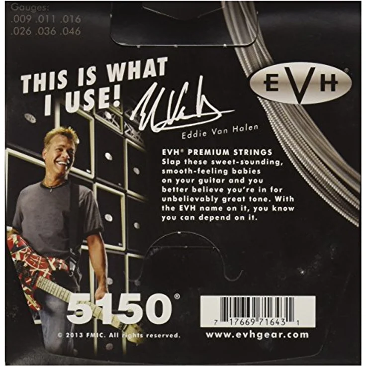 Evh String Set Live 009-046, Gitarrensaiten für E-Gitarre, Nickel, Hex-core, Stärken 009-046 – Bild 2