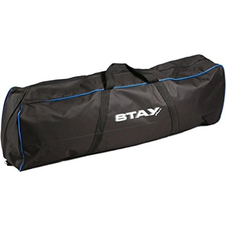 STAY MUSIC STAY Klavierständer, 2 Etagen aus Aluminium, höhenverstellbar bis 1150 mm, Blau – Bild 3