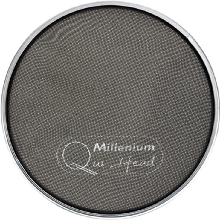 Millenium QuiHead 06" Black Mesh Head, doppellagiges Trigger Mesh Fell für leises Üben und elektronisches Triggern, schwarz