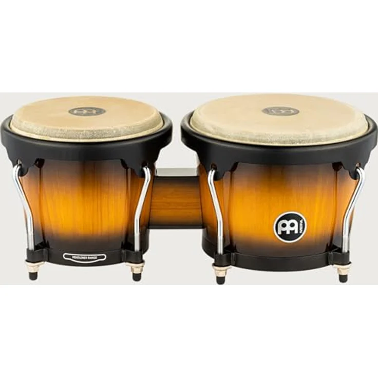Meinl HB100VSB Bongo Set, 6 3/4" x 8" Holz Gummibaum, Vintage Sunburst (VSB) – Bild 12