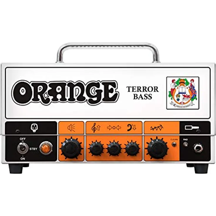 Orange Terror Bass, Hybrid Bassverstärker Topteil mit 500 Watt Leistung, weiß, inkl. gepolstertem GigBag – Bild 1