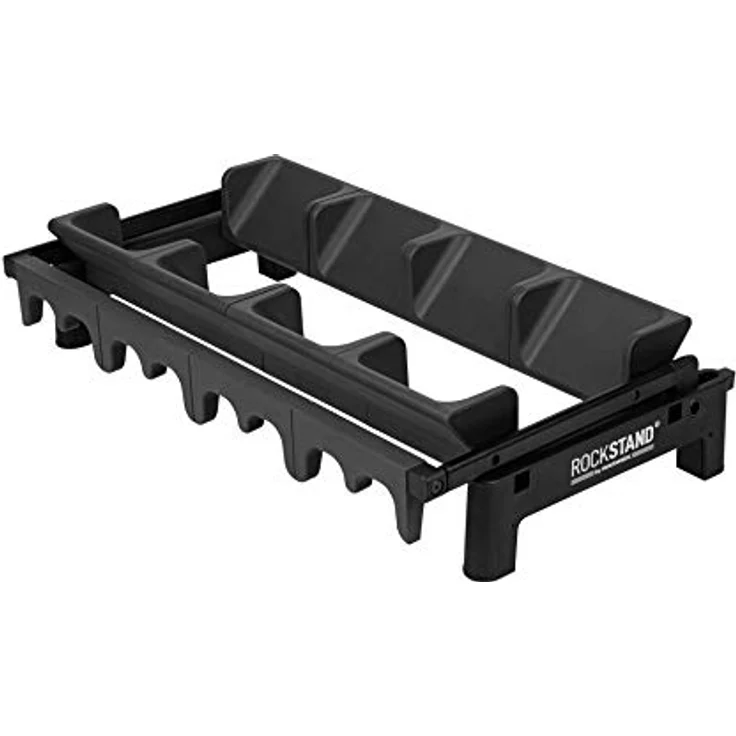 Rockstand RS 20866 4, Gitarrenständer für bis zu 4 Akustikgitarren, E-Gitarren und E-Bässe, schwarz mit anthrazitfarbenen Softpads, klappbar, kompakt faltbar – Bild 7
