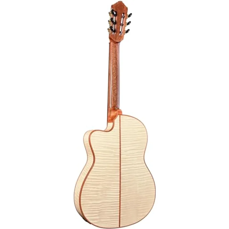 Ortega Bridesuitece, Konzertgitarre mit Cutaway, Tonabnehmer, 4/4 Größe, Natur Hochglanz, inkl. Gig Bag – Bild 5