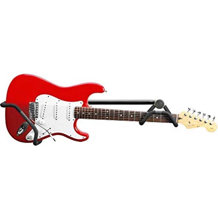 Gravity GS WMB 01 EB, Gitarrenwandhalter für elektrische Gitarren, selbstjustierende Hals- und Korpusstützen, einstellbarer Neigungswinkel, schwarz – Bild 8