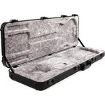Fender Deluxe Molded Bass Case, Gitarrenkoffer für E-Bass Jazz und B-Bass, TSA Verriegelung, ATA Polyethylen, hochwertiger Polyester Plüsch, Ergo-Griff